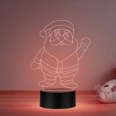 Santa Claus Led Night lamp 16 Color Changing Light & Remote Control Gift for Christmas